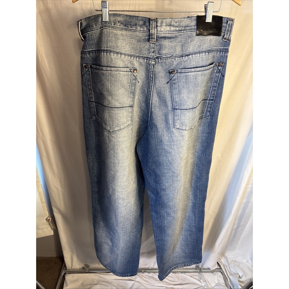 Y2K Koman‎ Baggy Jeans Mens Size 37x32 blue Southpole Jnco Style